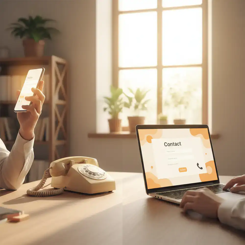 Telefonisch of online contact opnemen